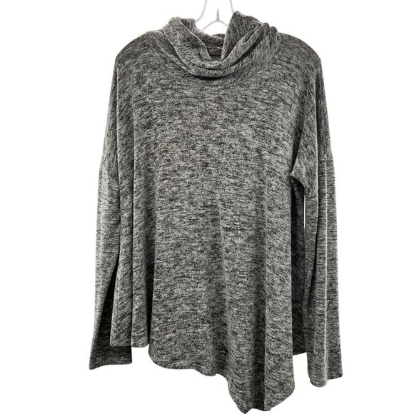 Wonderland Women's Cowl Neck Sweater Assymetrical Hem Heathered Size Small - Picture 1 of 9